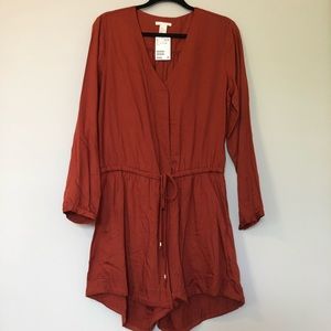 Rust L/S Romper